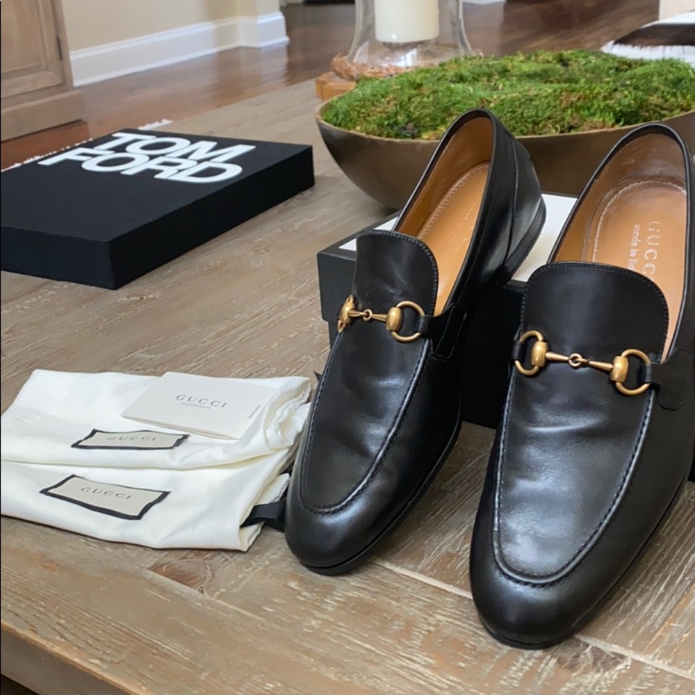 GUCCI Jordaan Leather - Men’s Black Shoe